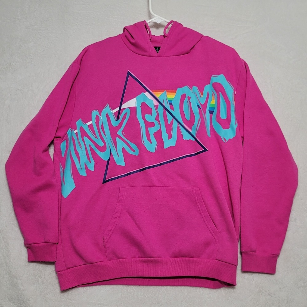 Pink Floyd Women's Hoodie Size XL Vibrant Pink Sweater